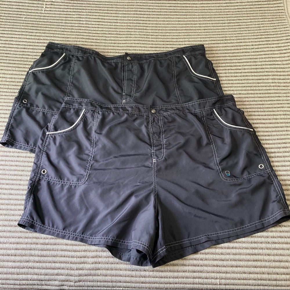 3X Free Country Swim Trunks Lined Velcro Pockets